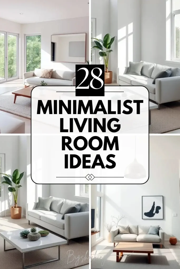 28 Minimalist Living Room Ideas That Feel Bigger