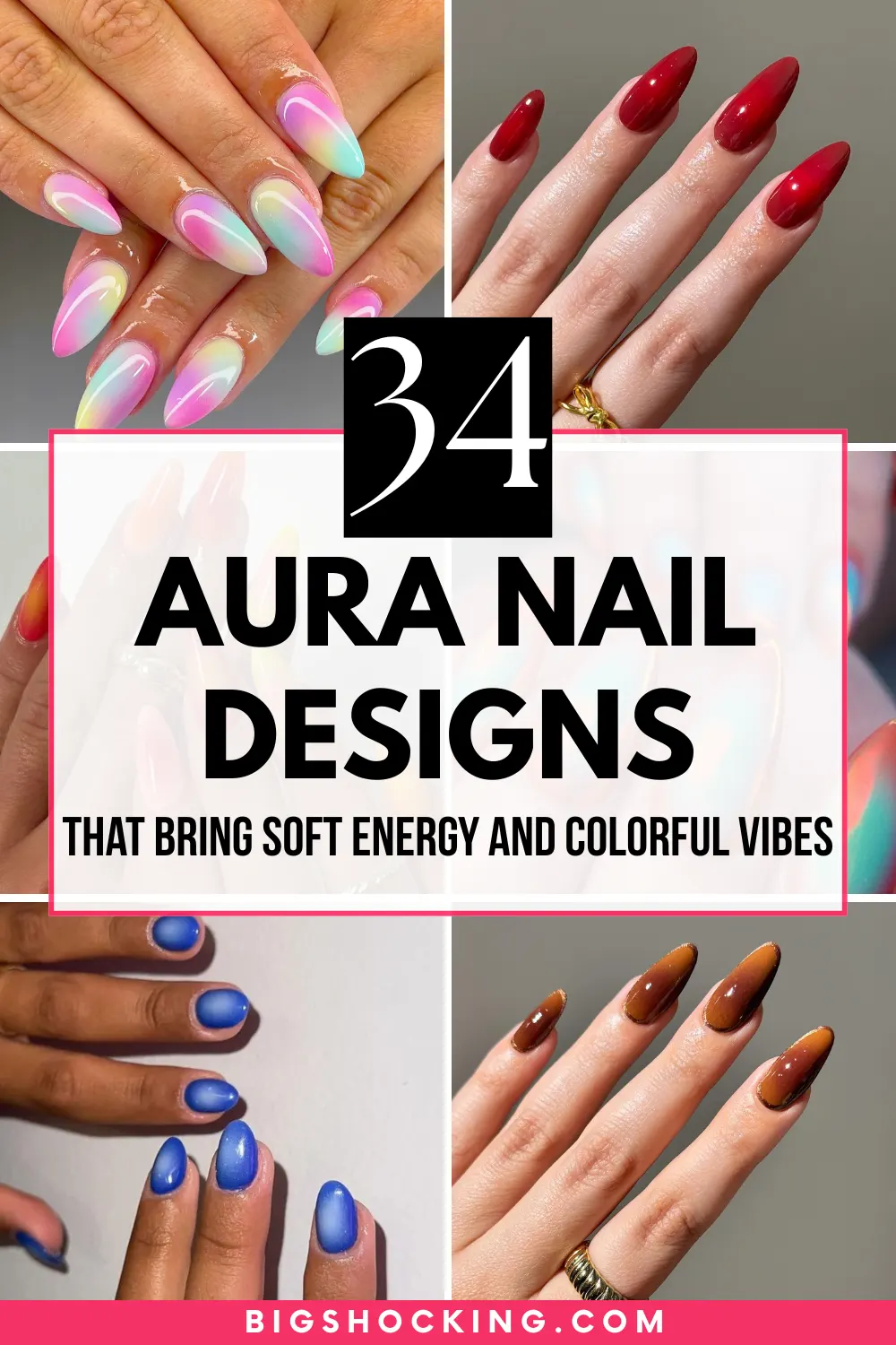 34 Soft Aura Nail Designs That Bring Soft Energy and Colorful Vibes to Mani