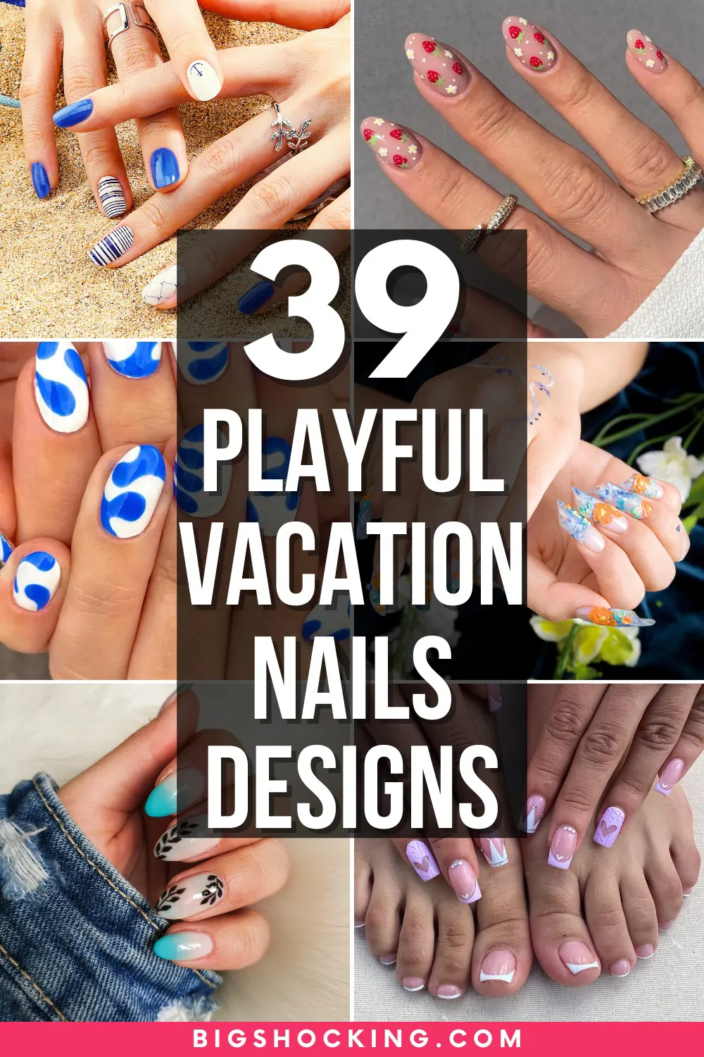 39 Playful Fun Vacation Nail Designs You Must Try This Summer
