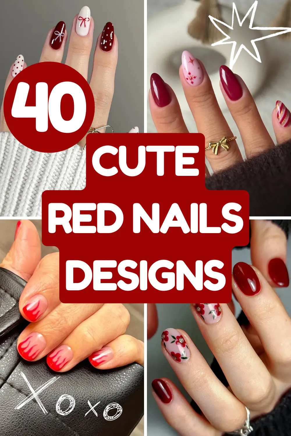 40 Classy Hot Red Nails Inspo Ideas That Never Go Out of Style
