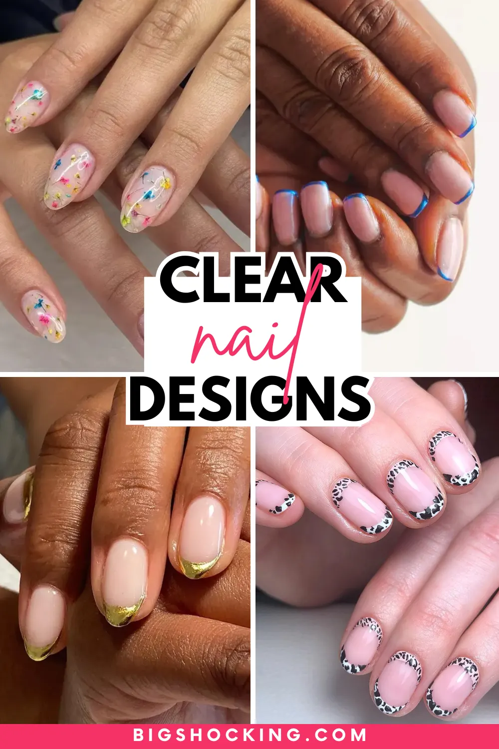 44 Simple Clear Nail Designs For Fresh, Clean, and Modern Mani Look