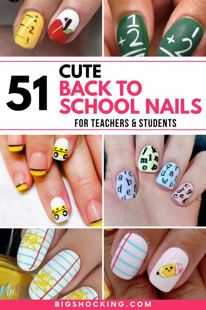 51 Back to School Nails Designs That Are Way Cooler Than Your New Backpack