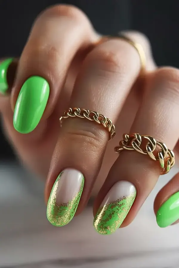 Abstract Green Fingertips