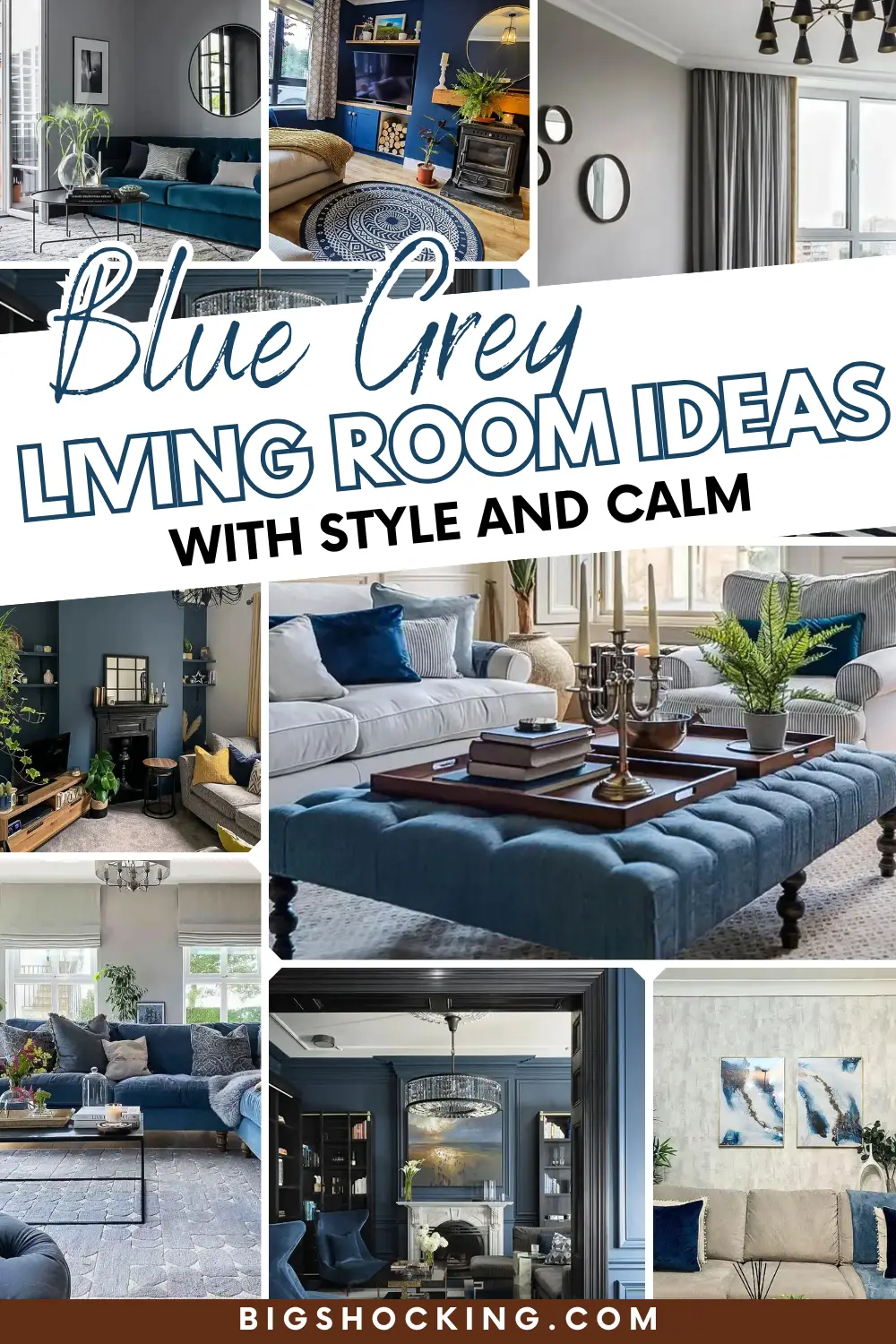 48 Blue Grey Living Room Ideas with Style and Calm