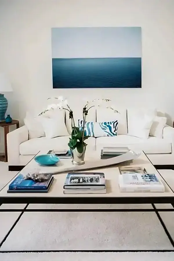 Bold Blues With Cream Accents