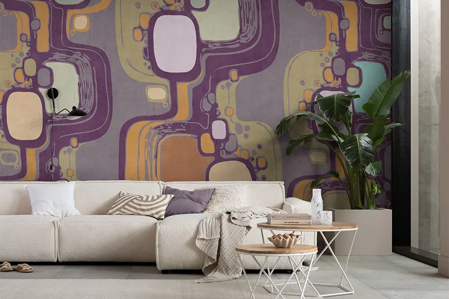 Bold Purple Wallpaper Statement