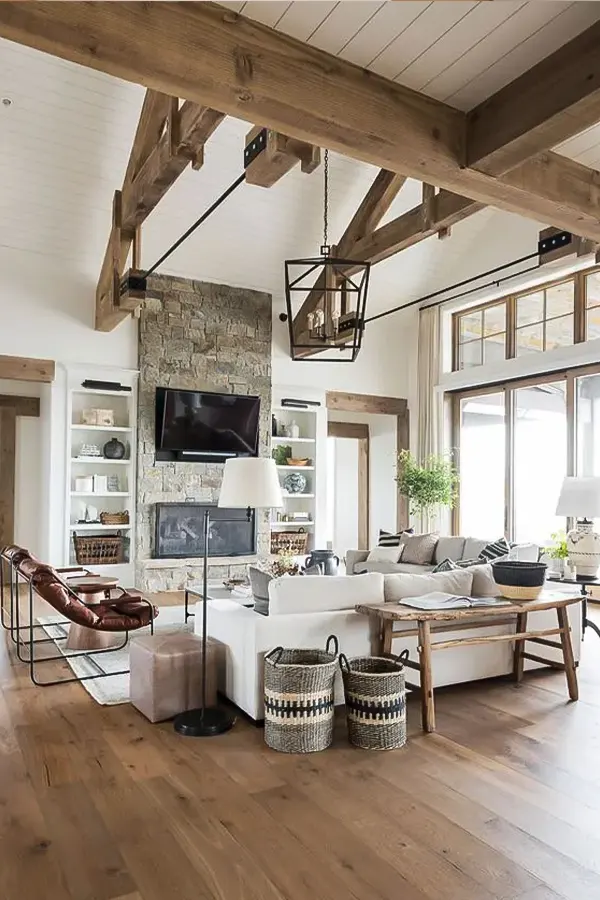 Bright Farmhouse with Rustic Layers