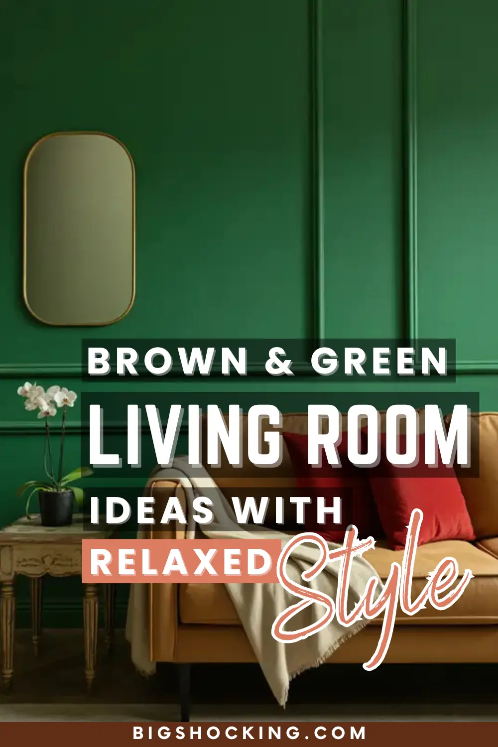 46 Brown And Green Living Room Ideas With Relaxed Style