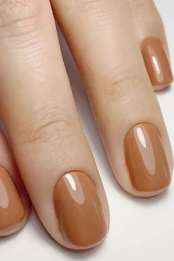 Caramel Latte Nails