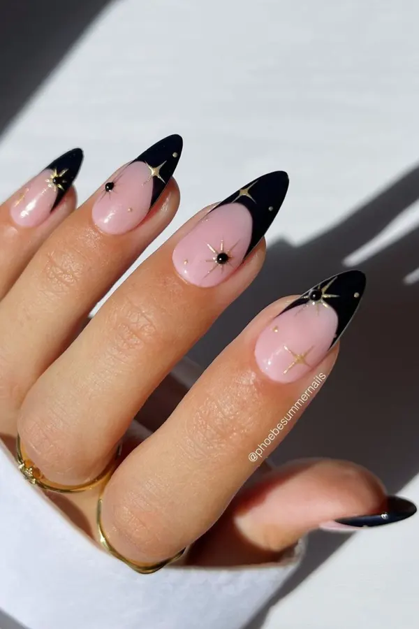 Celestial French Nails