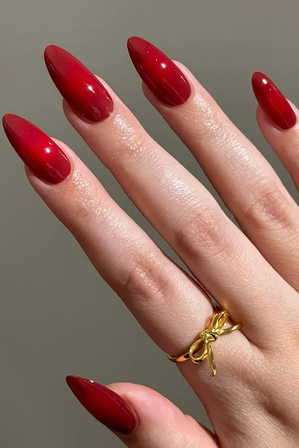 Cherry Cola Aura Nails Art