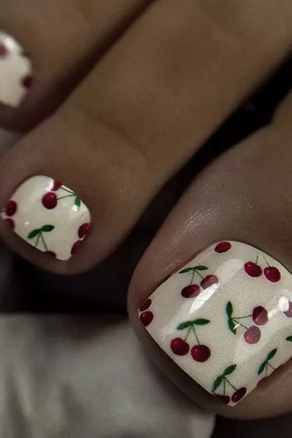 Cherry Toe Art