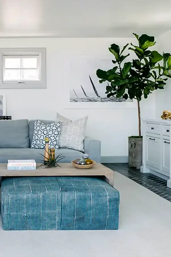 Coastal Comfort in Blue White
