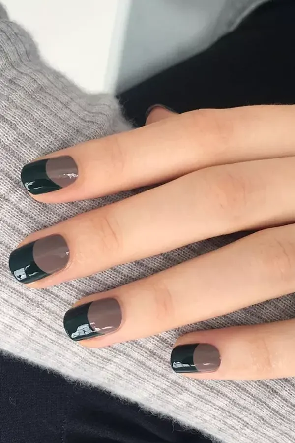 Coffee Split Nails