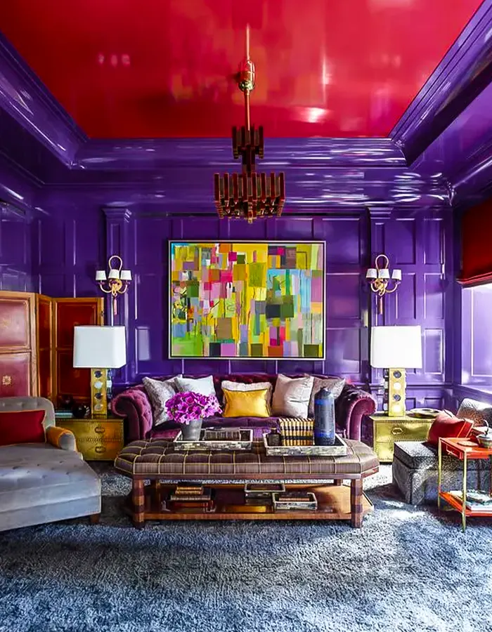 Colorful Living Room With Bold Hues