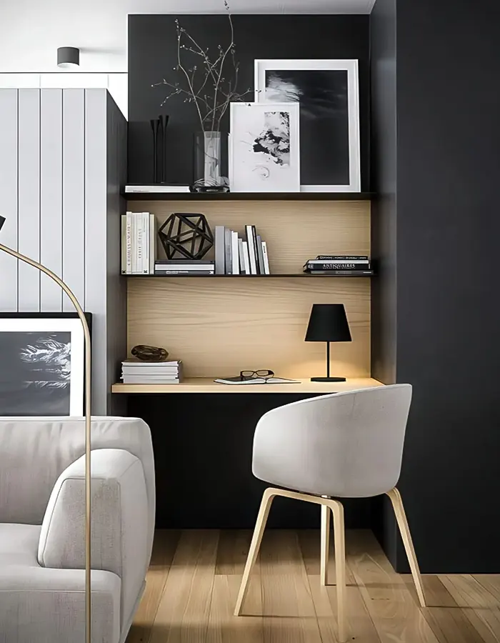 Contemporary Corner Office Nook