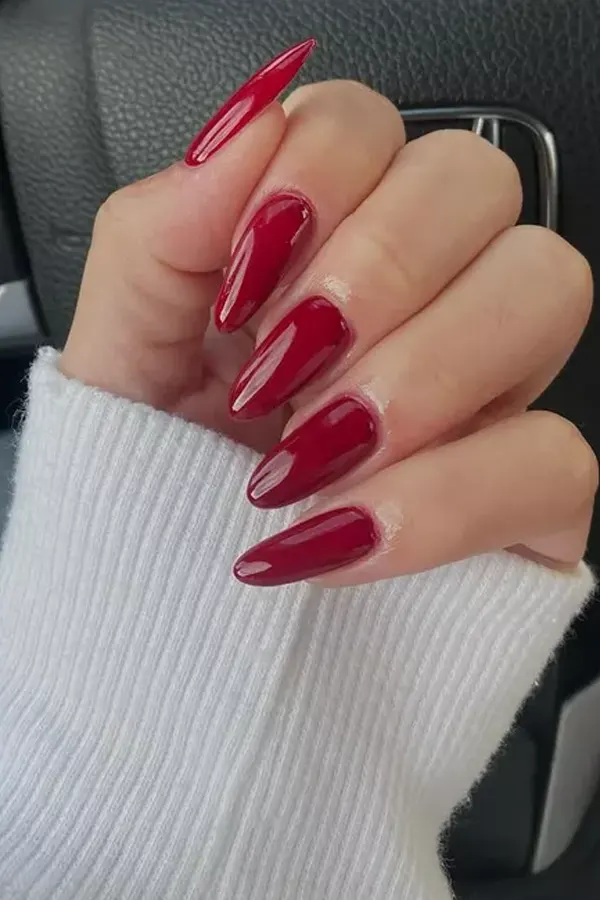 Cool-Toned Wine Nails
