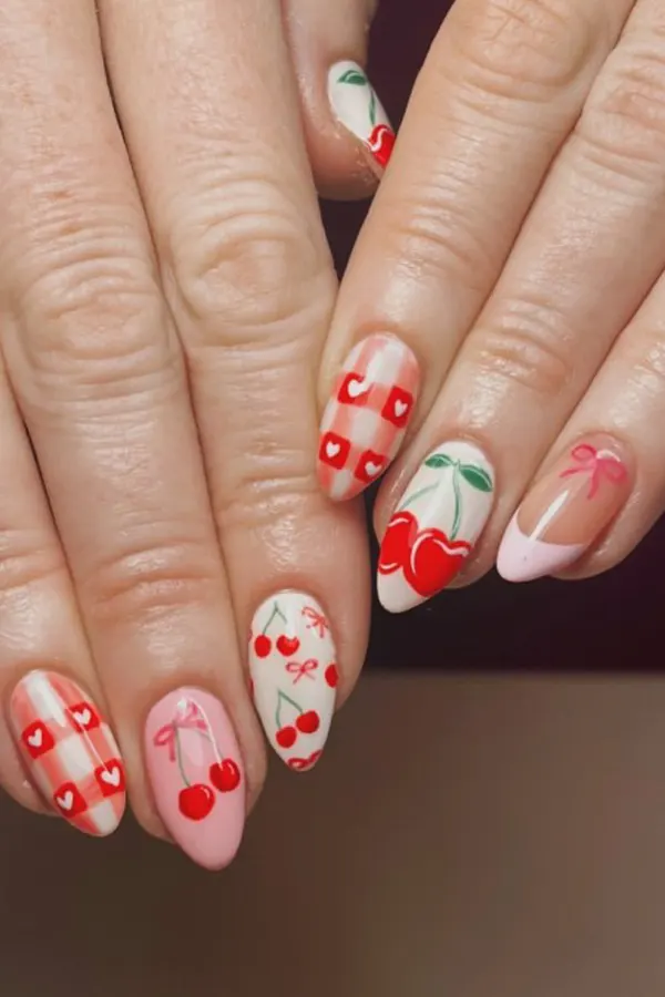 Coquette Cherry Mani
