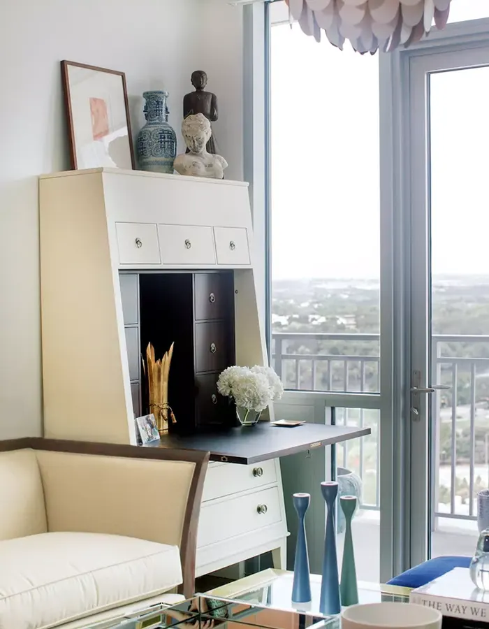Discreet Secretary Desk by the Window