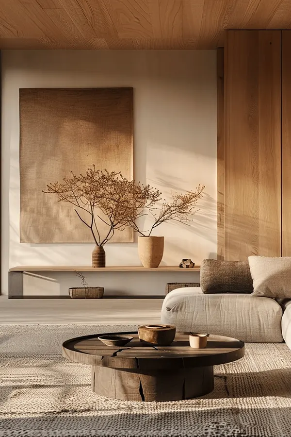 Earthy Japandi Living Room Vibes