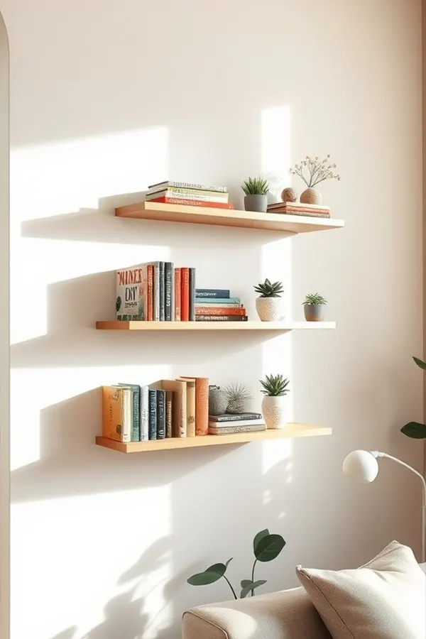 Floating Shelves for Book Lovers