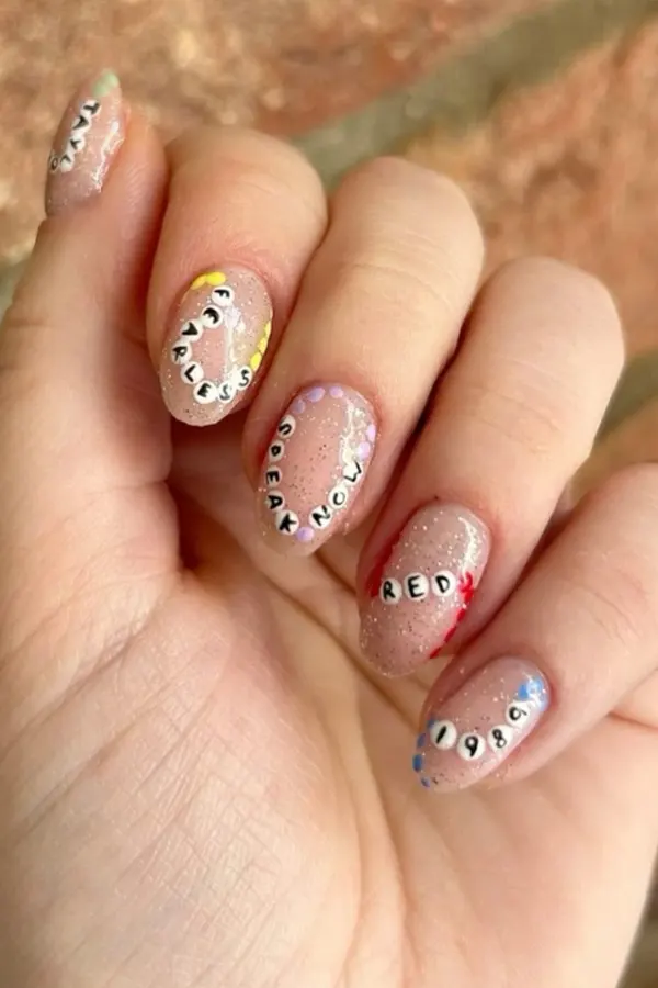 Friendship Bracelet Nails