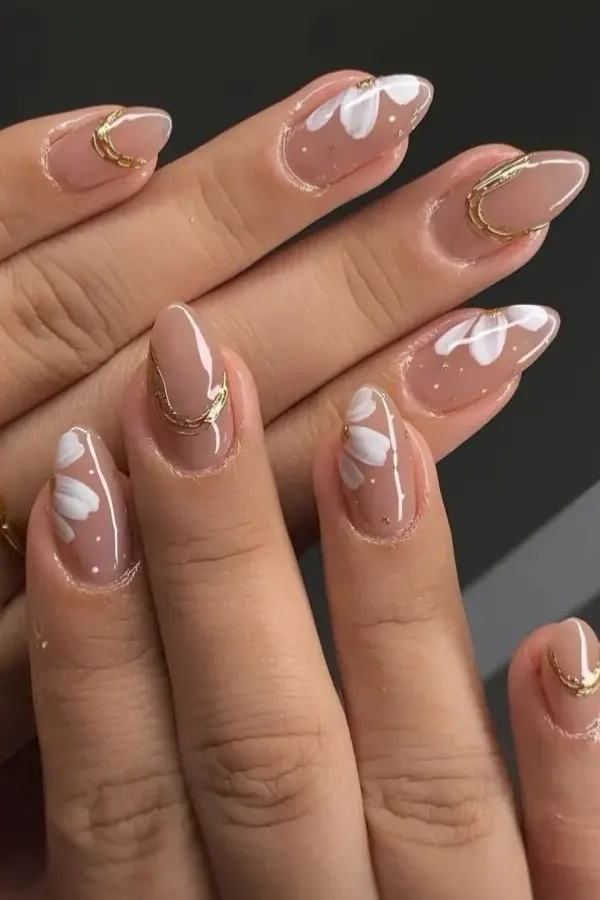 Gold Chrome Florals