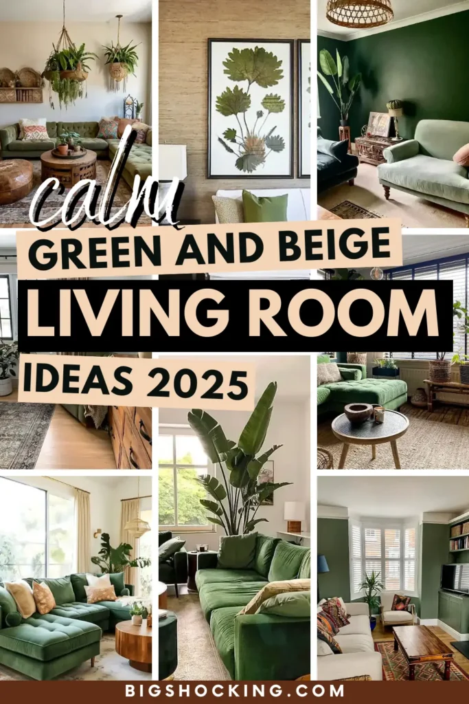 46 Green And Beige Living Room Ideas With Calm Style