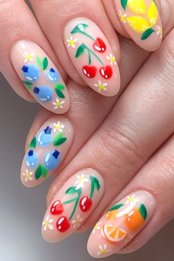 Hailey-Inspired Fruit Nails