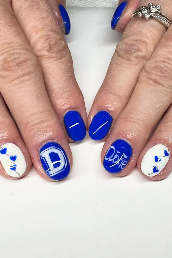 Handpainted School Nails