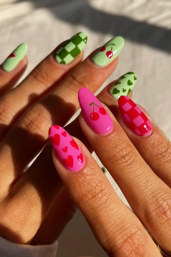 Harry Styles Fruit Nails