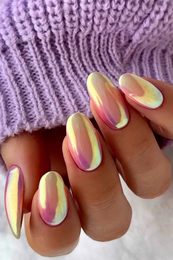 Ice Cream Split Nails