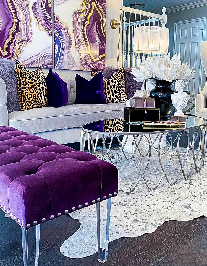 Japandi Calm Meets Glam Purple Style