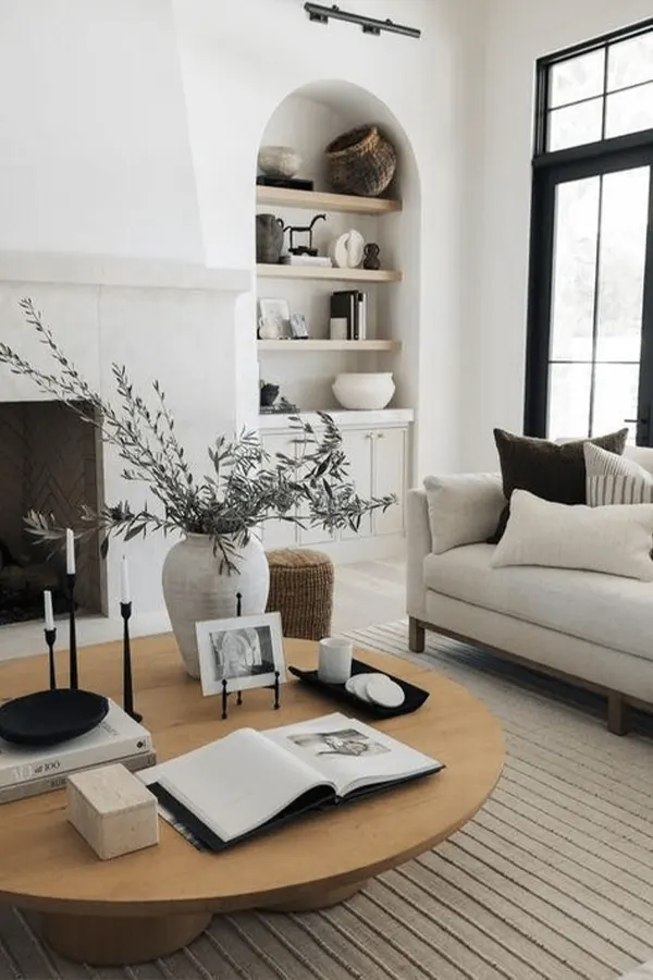 Japandi Farmhouse Living Room Blend