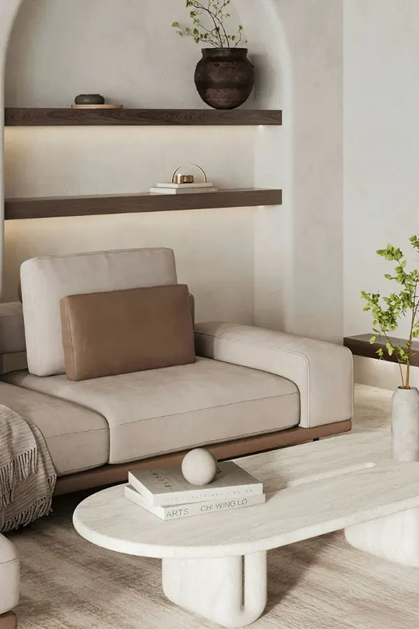 Japandi Living Room With Gioia Hue