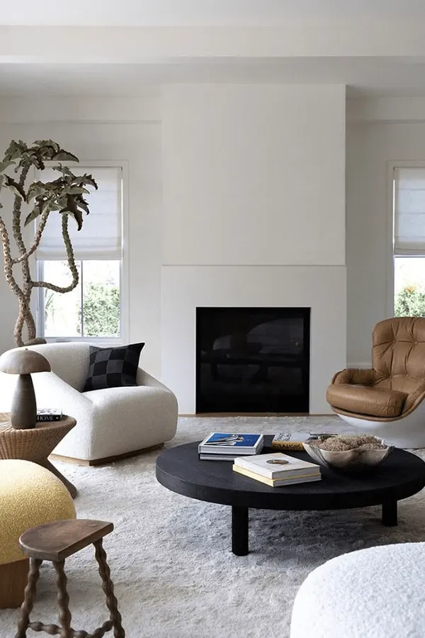 Japandi Living Room With Warmth