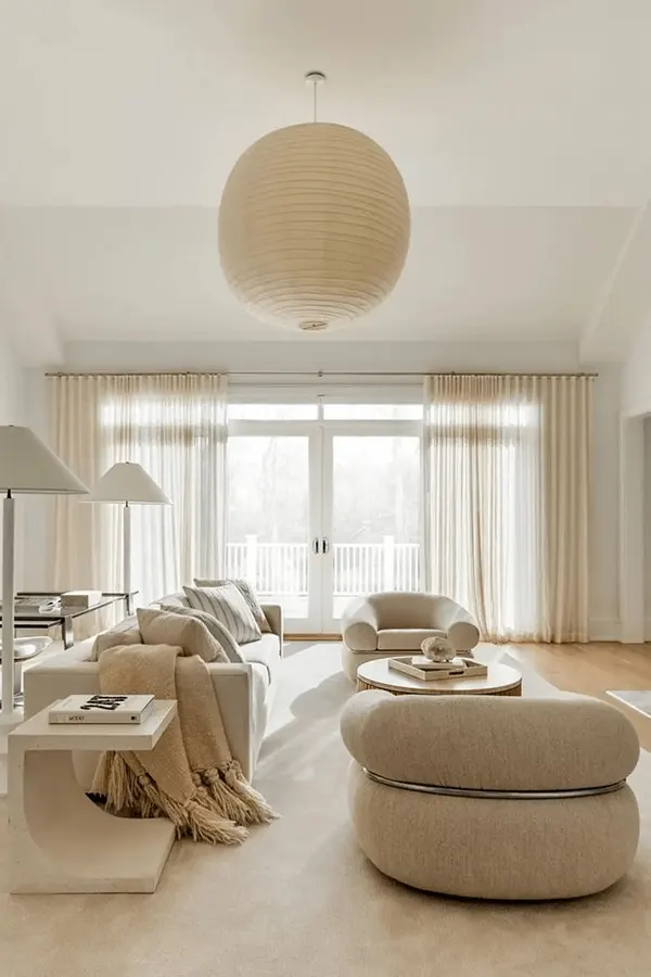 Light-Filled Japandi Living Room