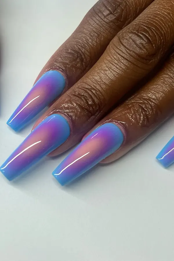Long Nails Bold Barbie Pink
