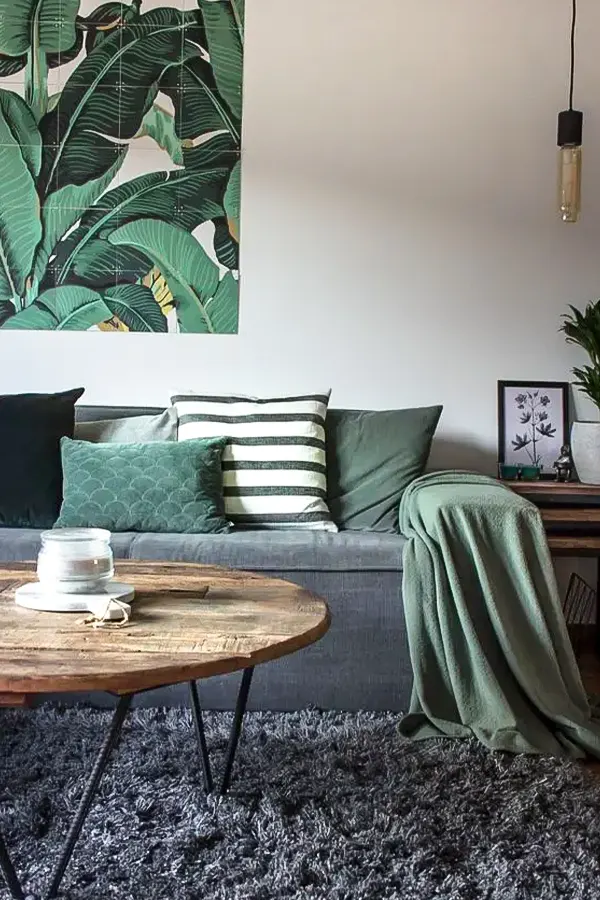 Lovely Living Room With Graphite Grey
