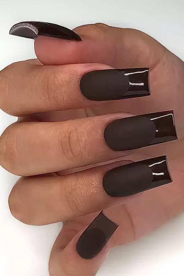 Matte Coffee with Gloss