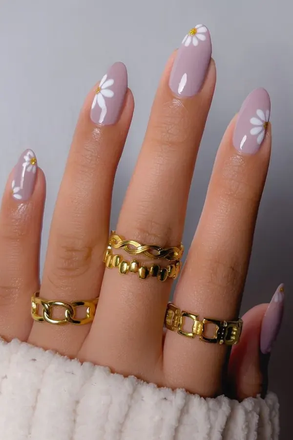 Mauve Daisy Details