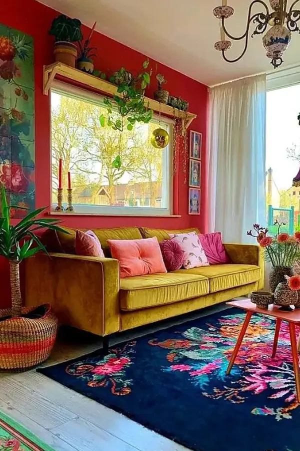 Mid Century Meets Eclectic Boldness