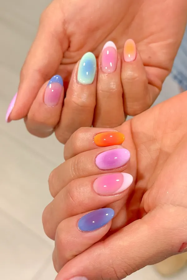 Mix Match Aur Nails Idea