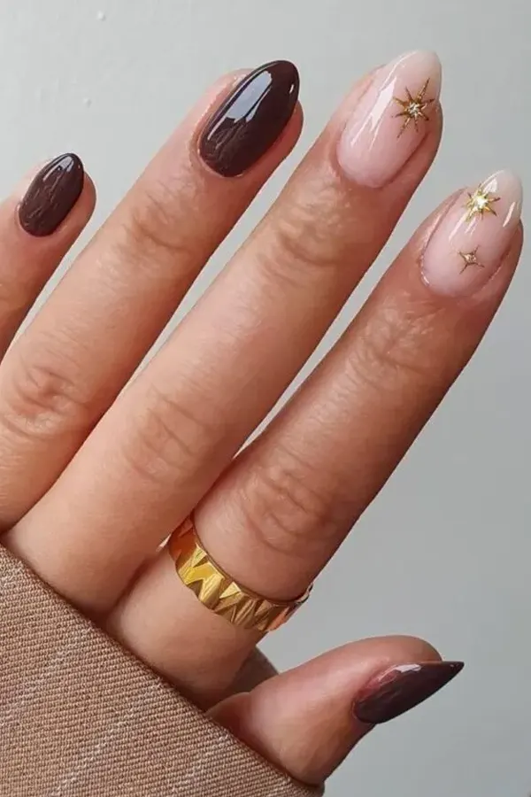 Nude and Gold Stars