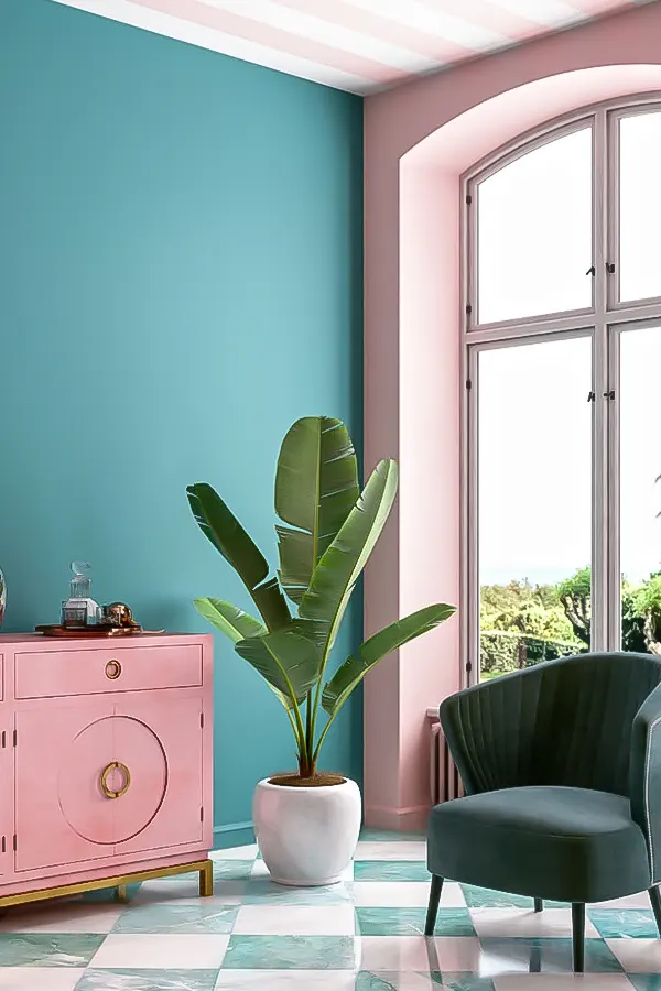Pink And Green With Personality