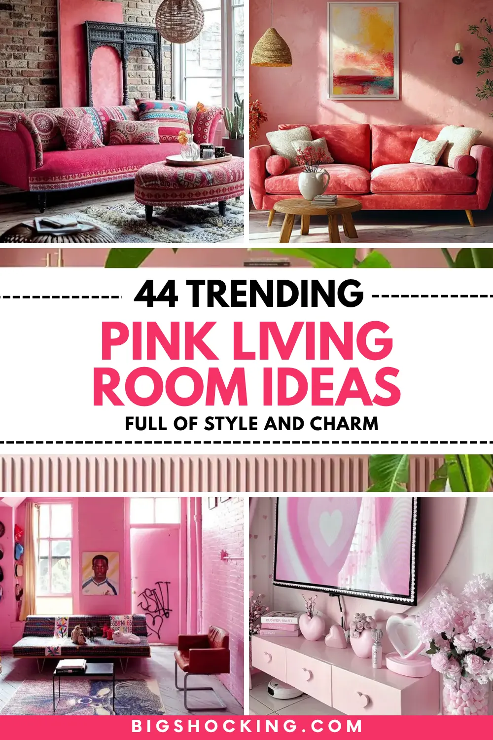 44 Pink Living Room Ideas Full of Style and Charm