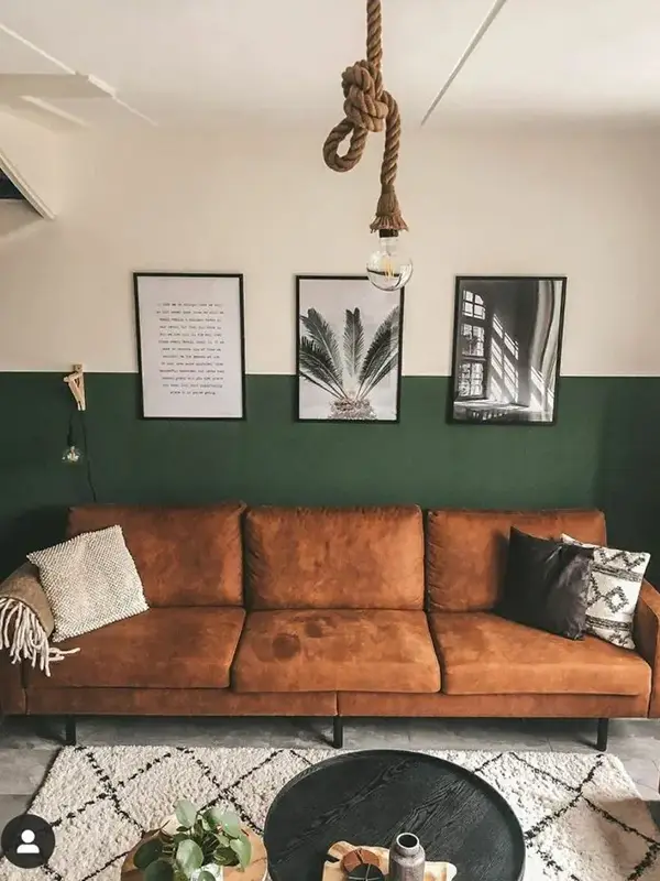 Scandinavian Style With Green And Rust