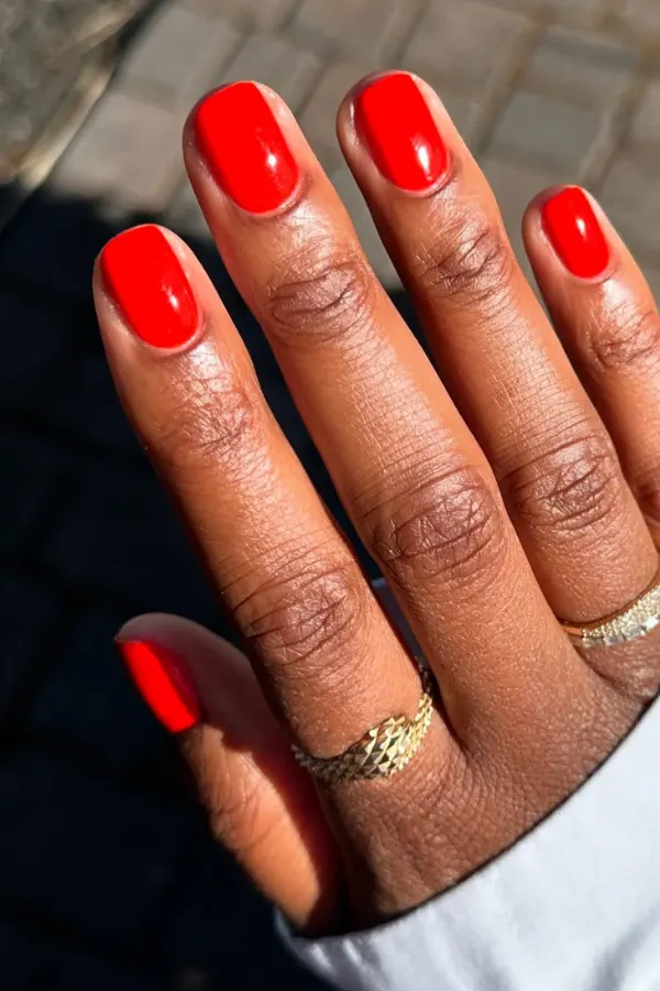 Siren Red Nails Art