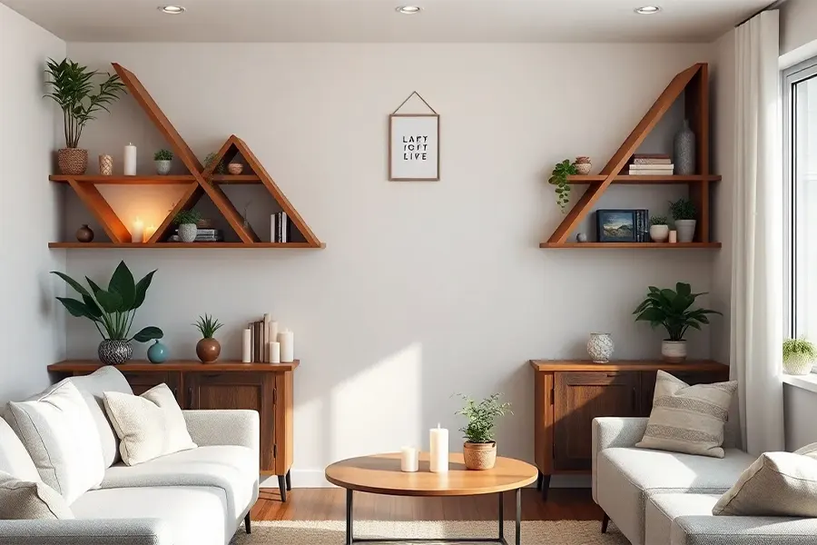 Smart Corners With Floating Shelves