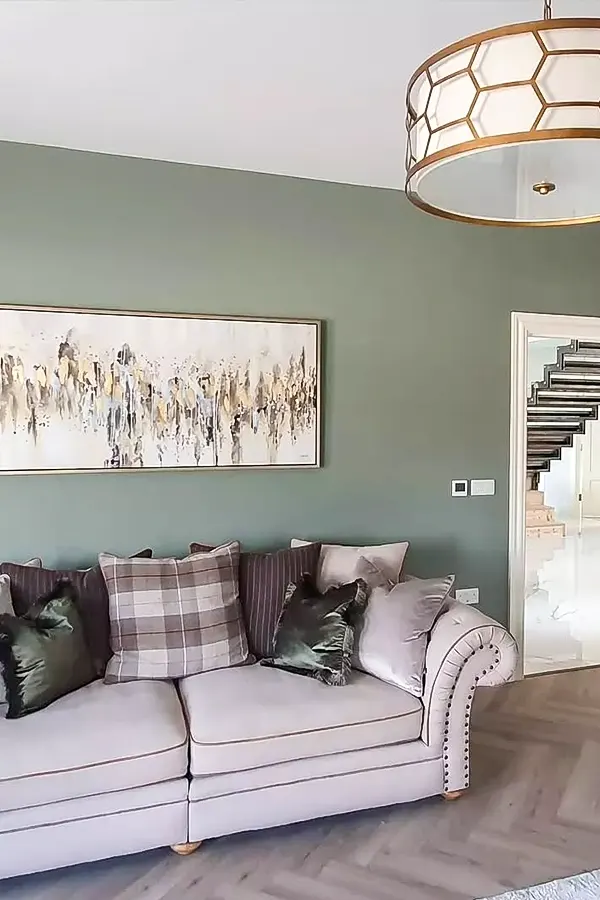 Soft Green Grey Wall Color